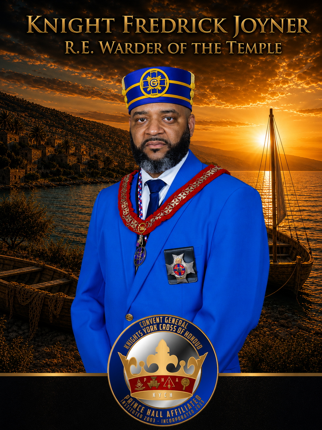 R.E. Warder of the Temple Fredrick Joyner